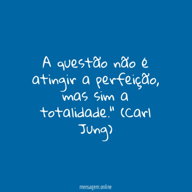 A questão não é atingir a perfeição