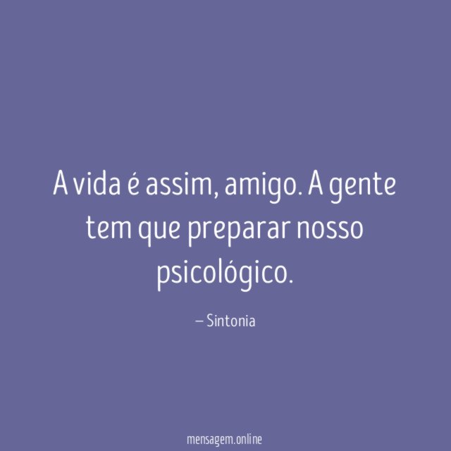 A vida é assim
