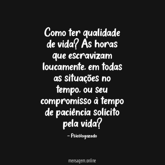 Como ter qualidade de vida