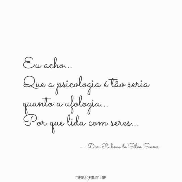 Eu acho