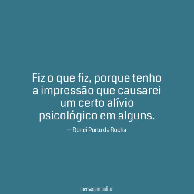 Fiz o que fiz
