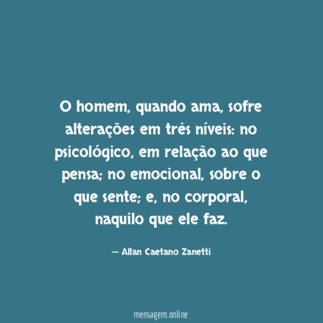 O homem