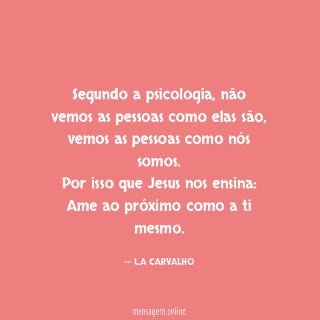 Segundo a psicologia