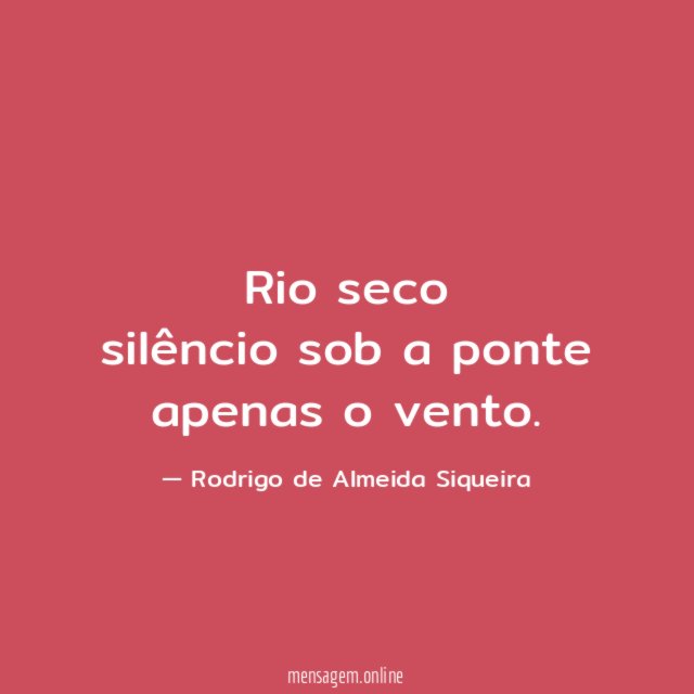 Rio seco silêncio sob a ponte apenas o vento