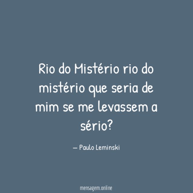 Rio do Mistério