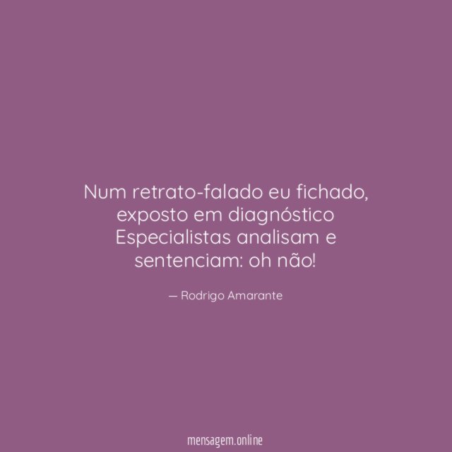 Num retrato-falado eu fichado