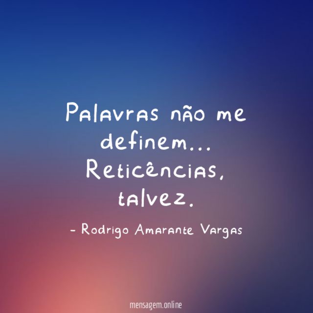 Palavras não me definem