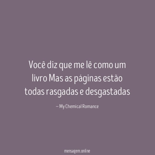 Você diz que me lê como um livro Mas