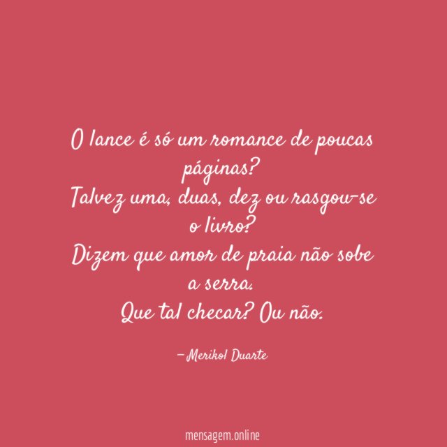 O lance é só um romance de poucas páginas