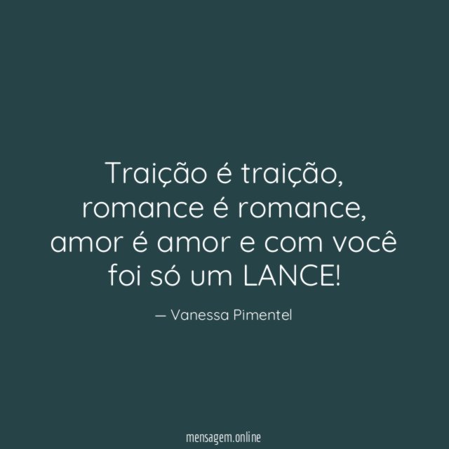 Traição é traição