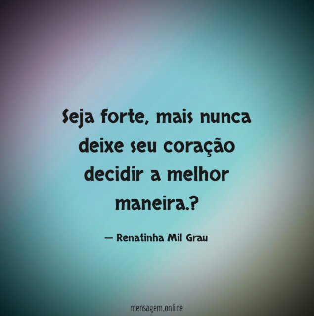 Seja forte