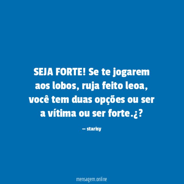SEJA FORTE