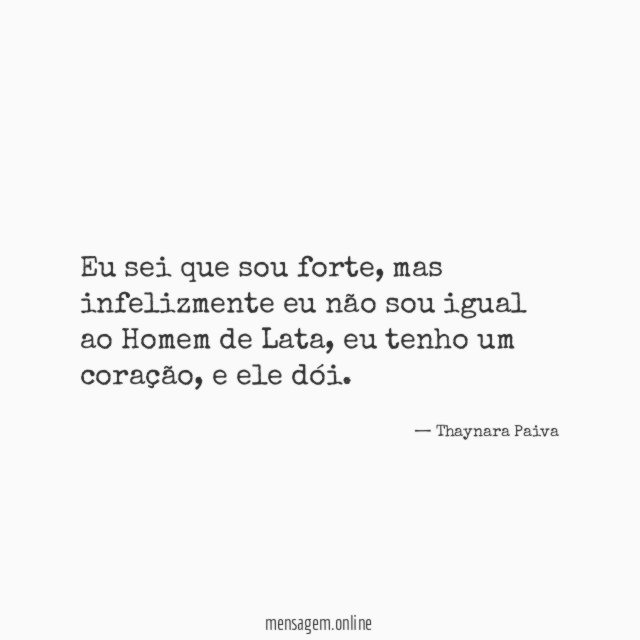 Eu sei que sou forte