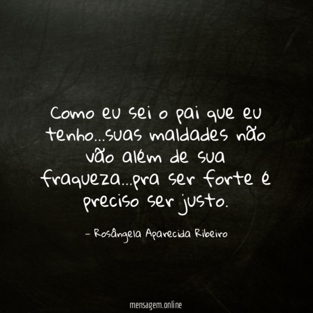 Como eu sei o pai que eu tenho