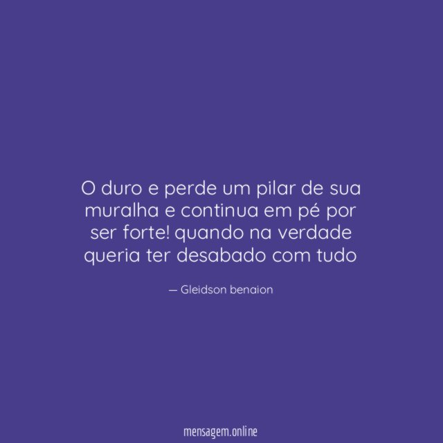 O duro e perde um pilar de sua