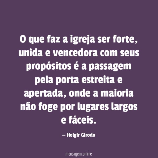 O que faz a igreja ser forte