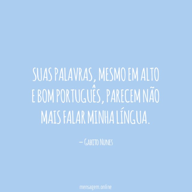 Suas palavras