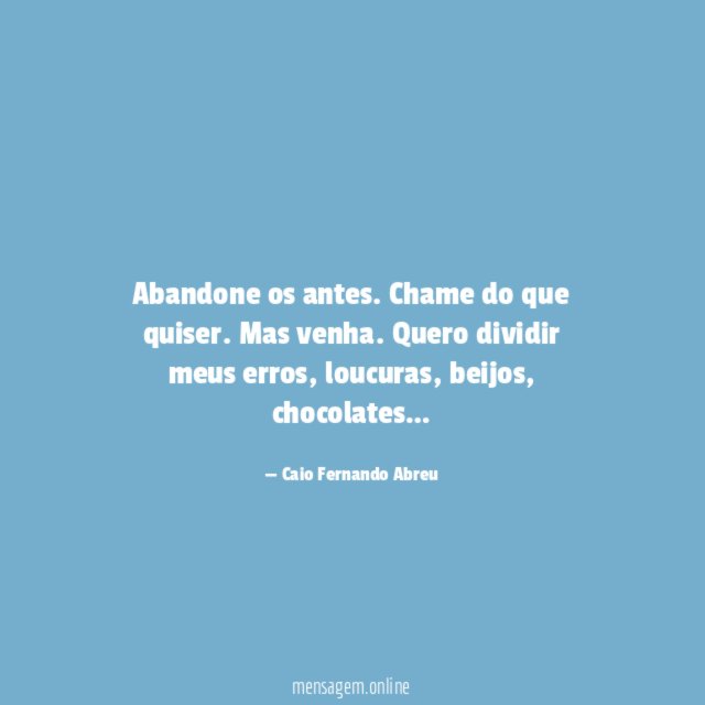 Abandone os antes