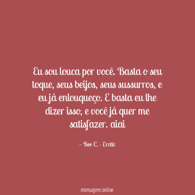 Eu sou louca por você