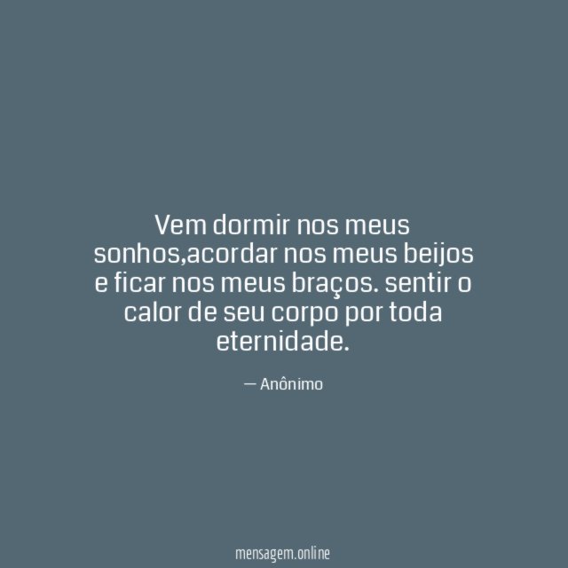 vem dormir nos meus sonhos