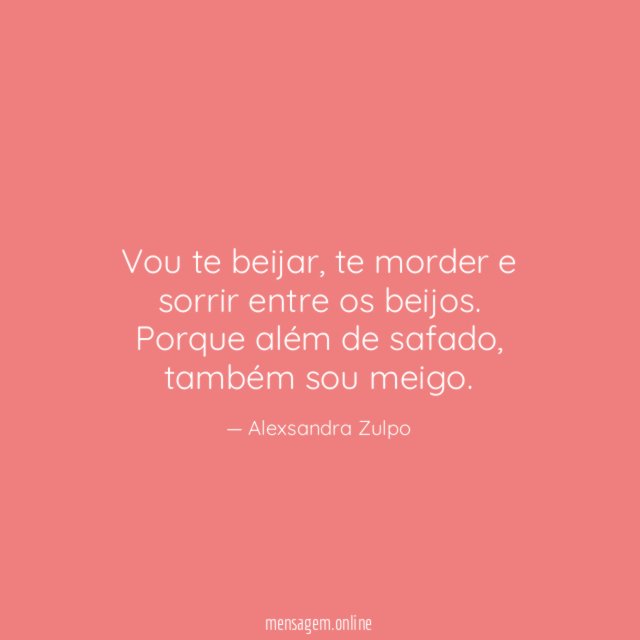 Vou te beijar