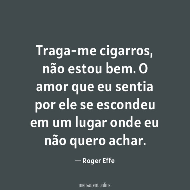 Traga-me cigarros