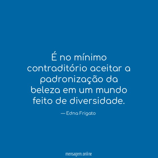 É no mínimo contraditório aceitar a padronização da