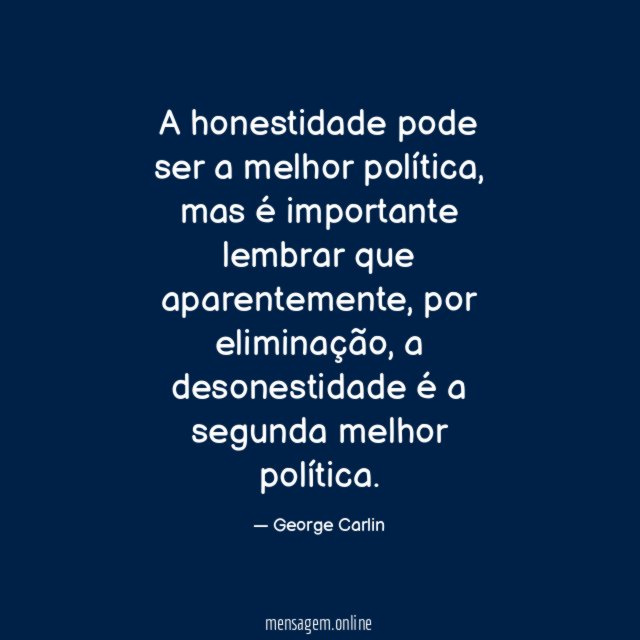 A honestidade pode ser a melhor política