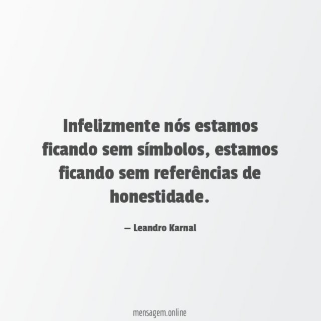 Infelizmente nós estamos ficando sem símbolos