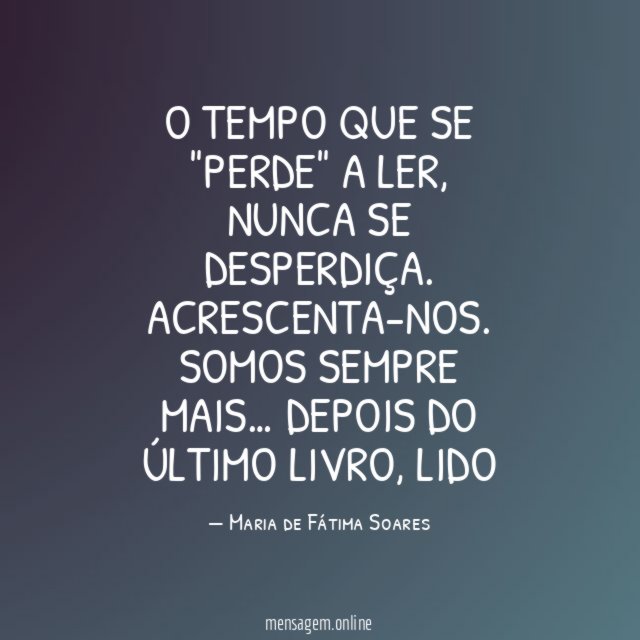O tempo que se "perde" a ler