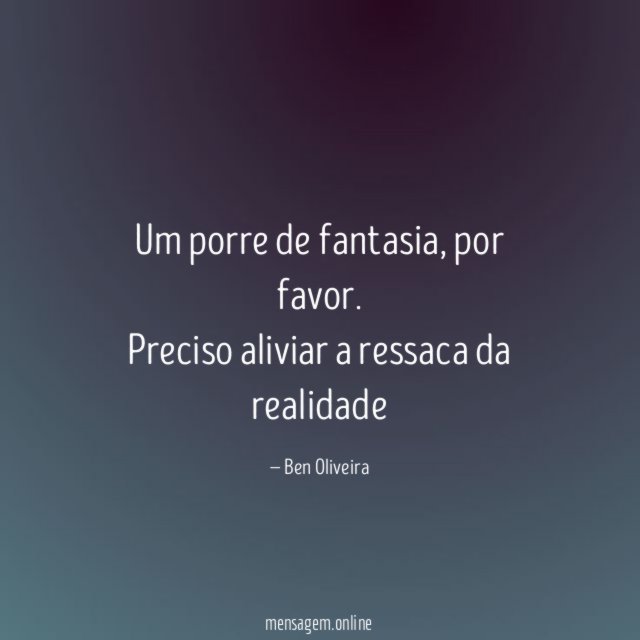 Um porre de fantasia