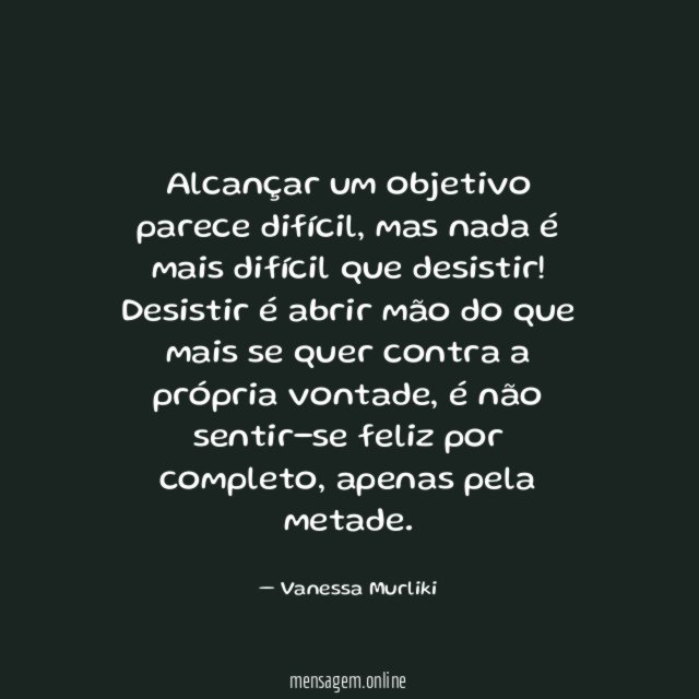 Alcançar um objetivo parece difícil