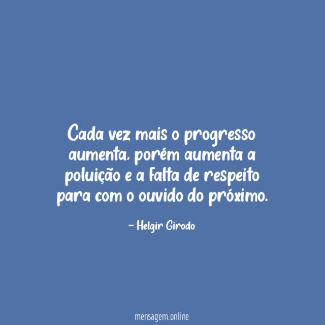 Cada vez mais o progresso aumenta