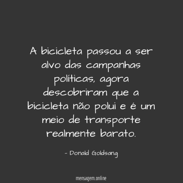 A bicicleta passou a ser alvo das campanhas políticas