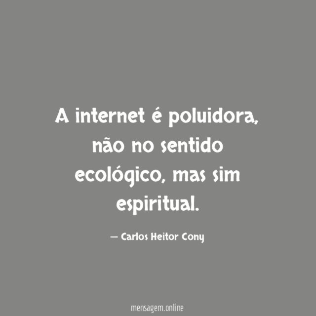 A internet é poluidora