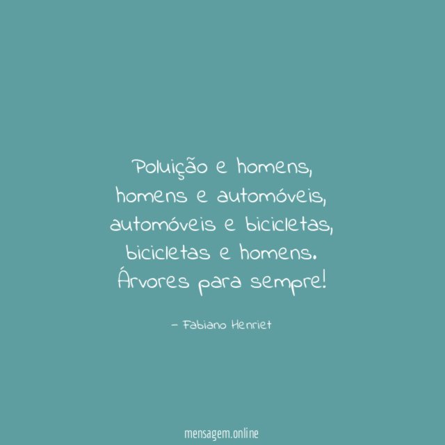 Poluição e homens