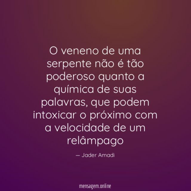 O veneno de uma serpente não é tão