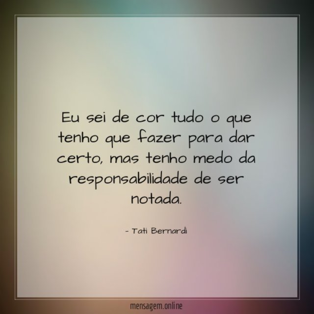 Eu sei de cor tudo o que tenho