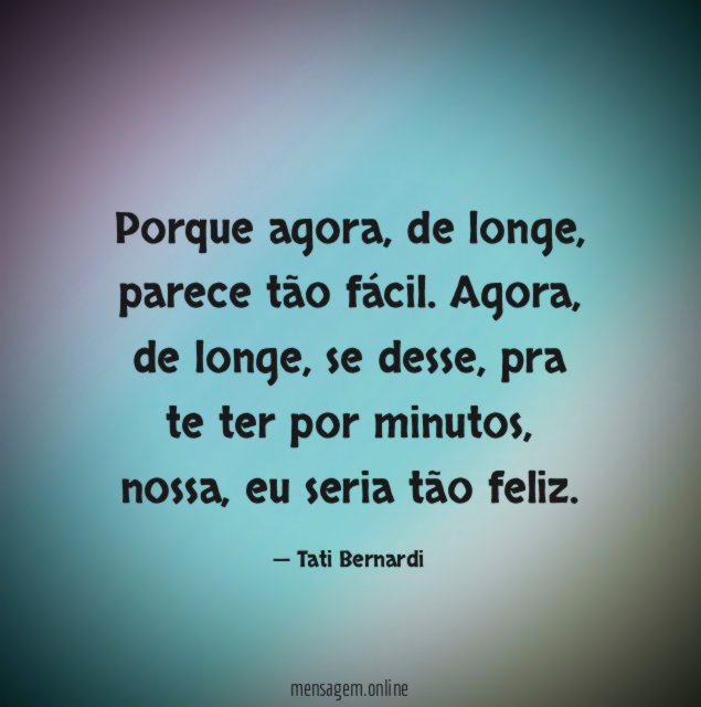 Porque agora