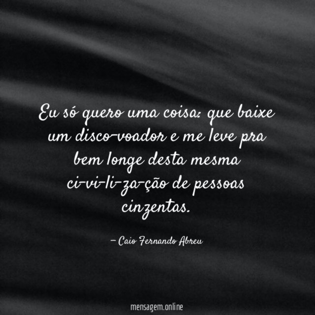 Eu só quero uma coisa