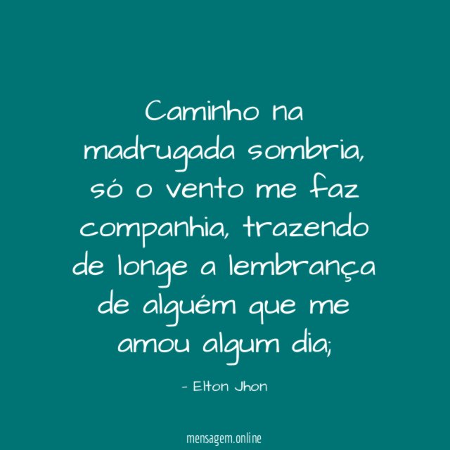 Caminho na madrugada sombria