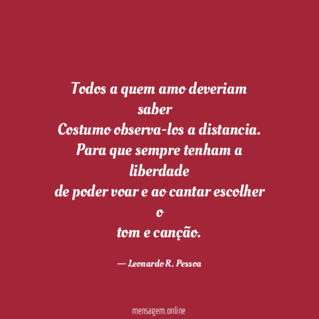 Todos a quem amo deveriam saber