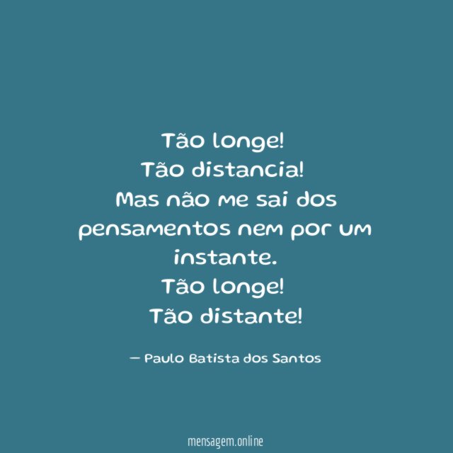 Tão longe