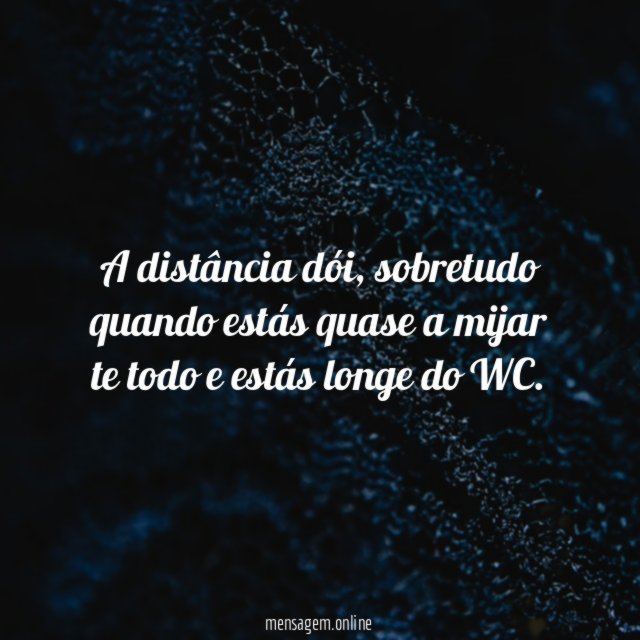A distância dói
