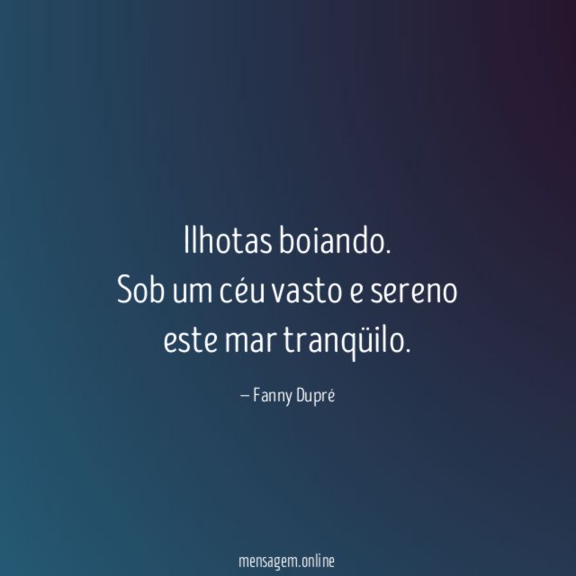 Ilhotas boiando