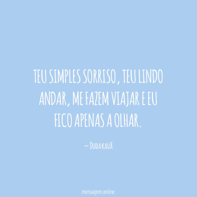 Teu simples sorriso