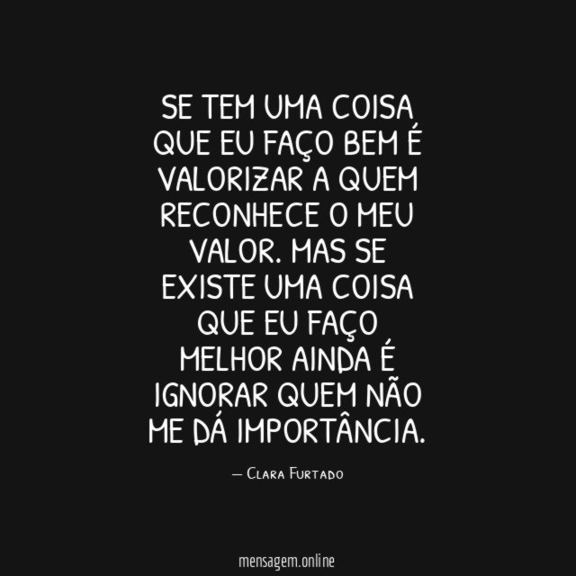 Se tem uma coisa que eu faço bem