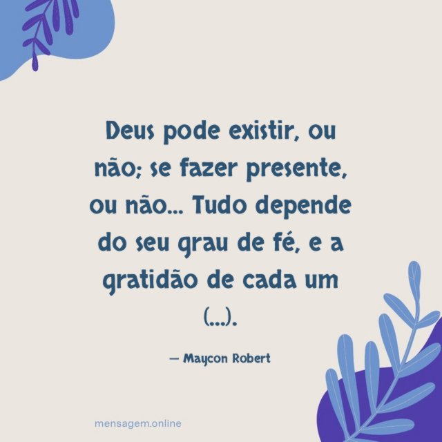 Deus pode existir