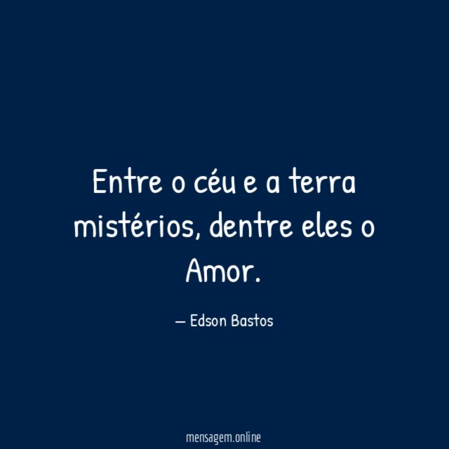 Entre o céu e a terra mistérios