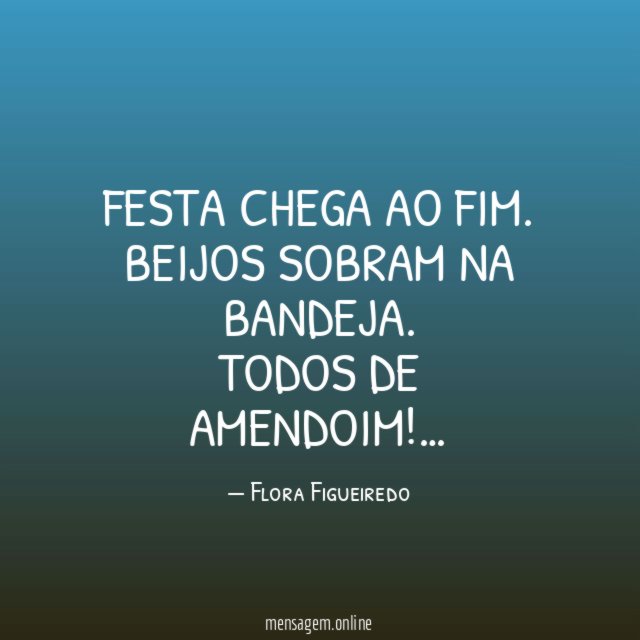 Festa chega ao fim